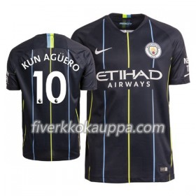 Jalkapallo Pelipaidat/Peliasut Manchester City Aguero 10 Vieraspelipaita 2018-2019